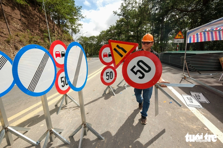 Đèo Prenn Đà Lạt vẫn thông xe đúng hẹn dù xuất hiện thêm vết nứt- Ảnh 5.