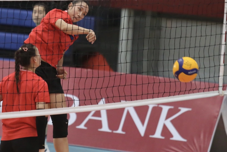 Ngắm các chân dài bóng chuyền nữ Việt Nam tập luyện hăng say cho SEA Games - Ảnh 11.