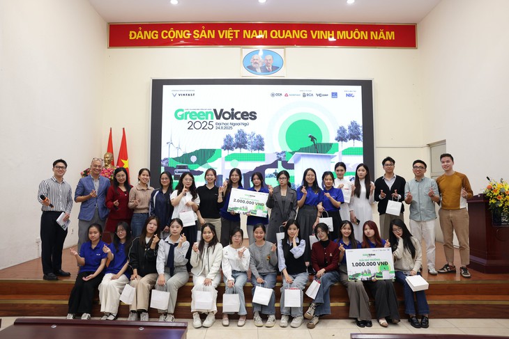 Sinh viên thi Green Voices: 'Đừng chỉ nghe mạng xã hội, dùng xe điện xanh mà chỉ tốn vài chục nghìn' - Ảnh 1.