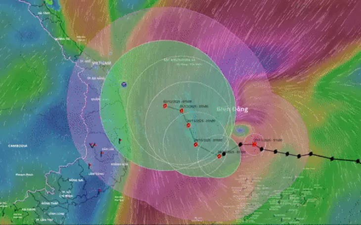 Bão số 15 liệu có đi xuống Nam Bộ? - Ảnh 1.