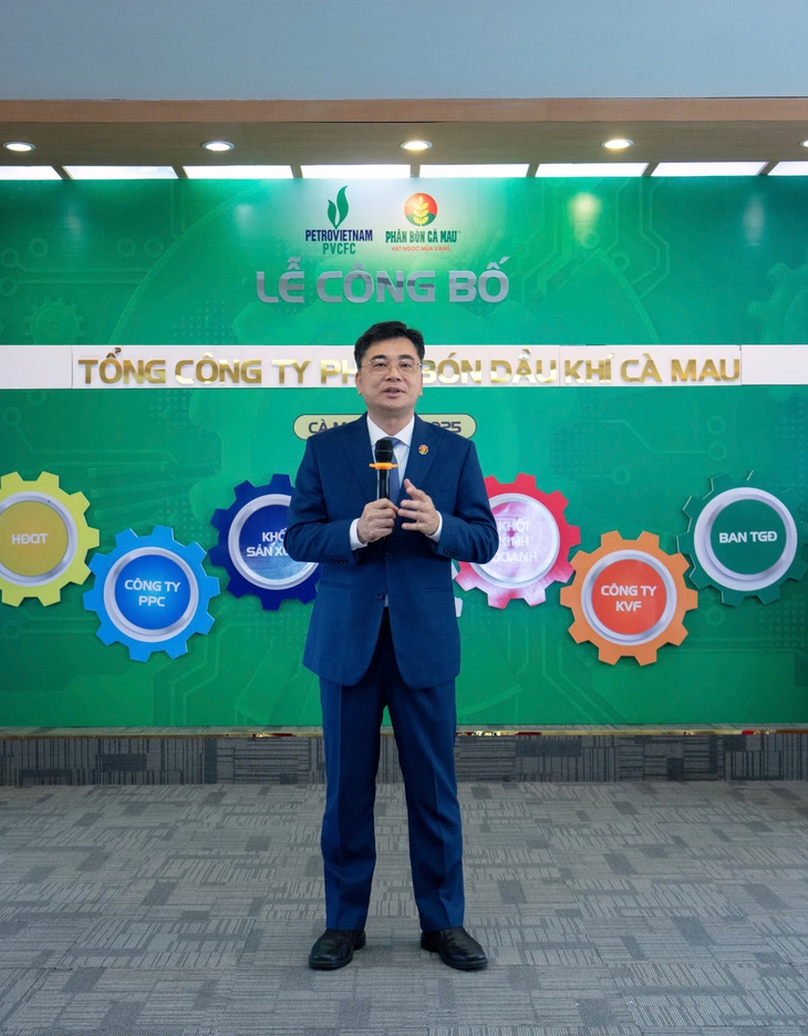 PVCFC tổ chức lễ công bố Tổng công ty Phân bón Dầu khí Cà Mau - Ảnh 1.