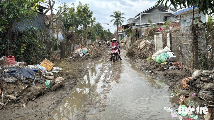 Xóm làng bên dòng sông Ba tan hoang sau trận lũ dữ - Ảnh 6.