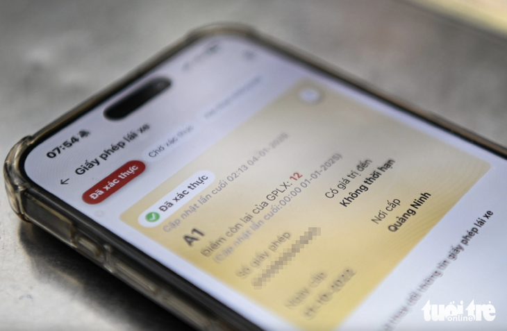 bằng lái xe điện tử - Ảnh 1.