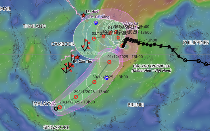 Áp thấp nhiệt đới độc lạ sắp vào Biển Đông, các tỉnh An Giang trở ra Đà Nẵng báo tin ngay tàu thuyền - Ảnh 3.