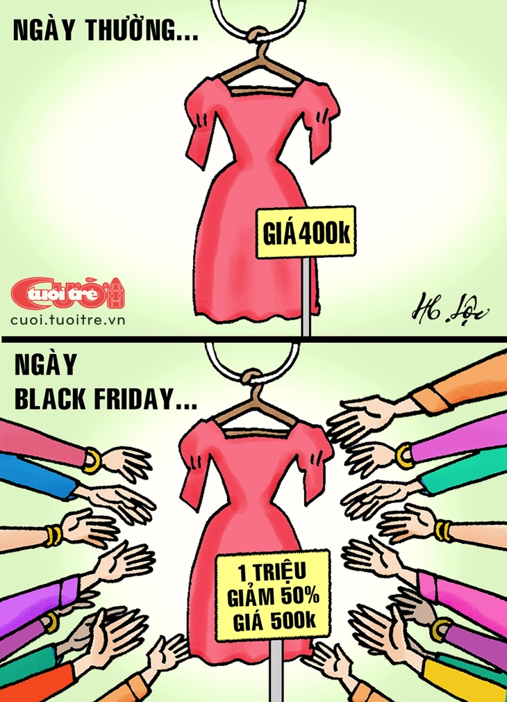 Tui săn được chiếc váy 'rẻ bèo' trong ngày Black Friday - Ảnh 1.