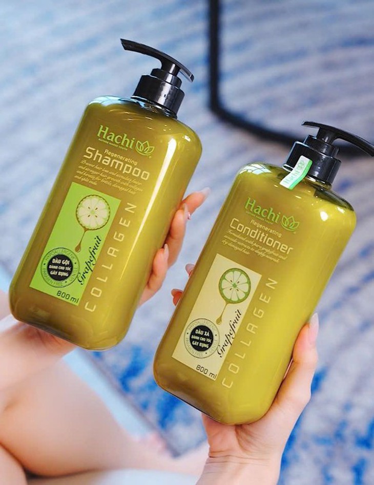 Chăm sóc tóc gãy rụng với bộ đôi dầu gội - xả bưởi bơ Hachi Regenerating - Ảnh 3.