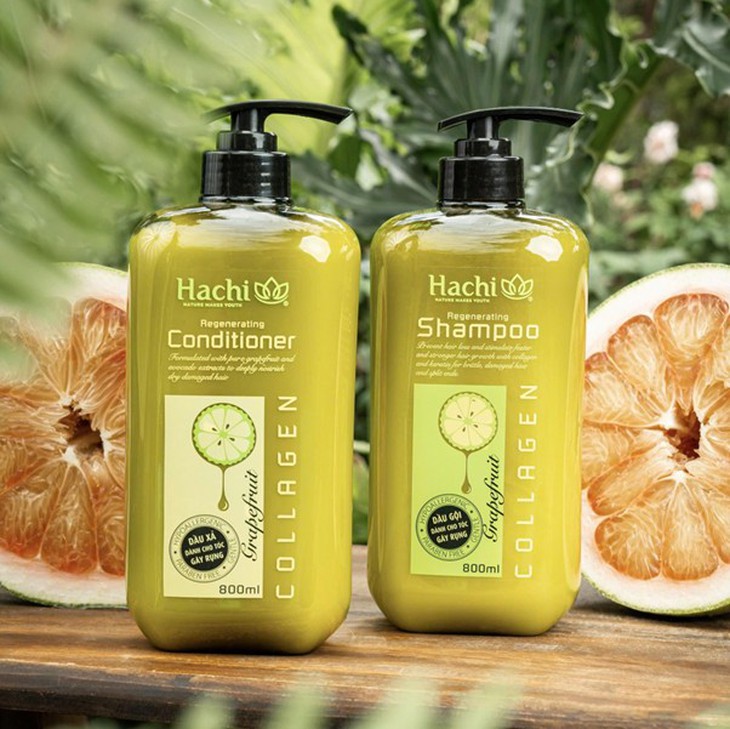 Chăm sóc tóc gãy rụng với bộ đôi dầu gội - xả bưởi bơ Hachi Regenerating - Ảnh 4.