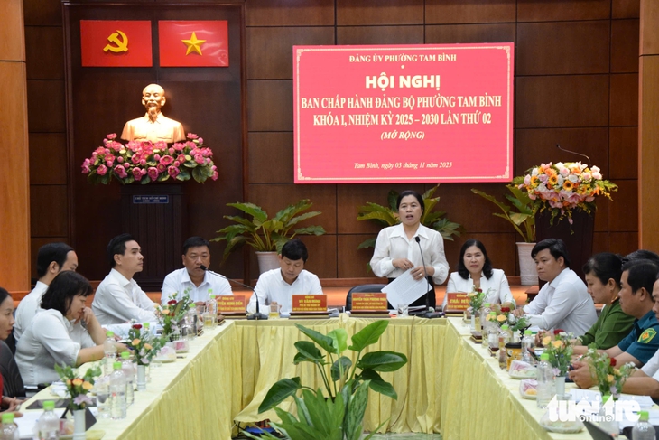 Phường Tam Bình, TP.HCM đặt mục tiêu giải ngân 100% vốn đầu tư công quý 4-2025 - Ảnh 1. Phường Tam Bình, TP.HCM đặt mục tiêu giải ngân 100% vốn đầu tư công quý 4-2025 - Ảnh 1.