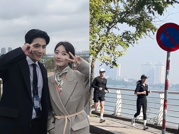 Suzy và Kim Seon Ho chạy bộ ở hồ Tây, nghi vấn quay phim Portraits of Delusion - Ảnh 1.