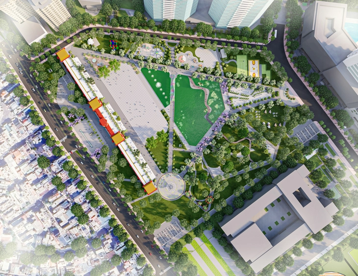 Xây công viên khu trường đua Phú Thọ gần 100 tỉ đồng - Ảnh 7. Xây công viên khu trường đua Phú Thọ gần 100 tỉ đồng - Ảnh 5.