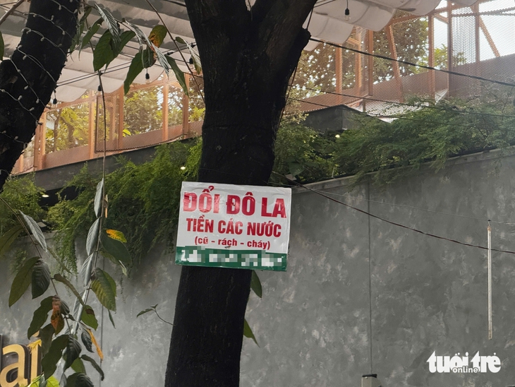 Quảng cáo thu đổi đô la, ngoại tệ trái phép nhan nhản, công an vào cuộc- Ảnh 2. ngoại tệ - Ảnh 2.