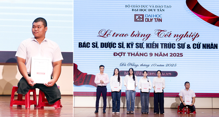 Hồ Dân Chính - Sinh viên ĐH Duy Tân với hành trình đầy nghị lực trên giảng đường - Ảnh 1.