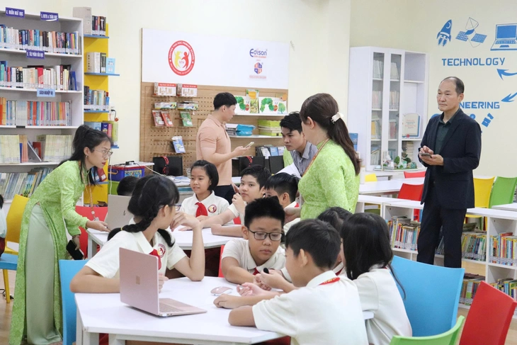 Trường tiểu học ở TP.HCM giao lưu quốc tế với các trường Singapore, Hàn Quốc- Ảnh 7. Trường tiểu học ở TP.HCM giao lưu quốc tế với các trường Singapore, Hàn Quốc- Ảnh 7.