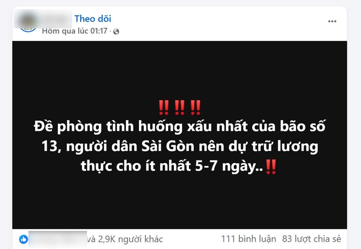 TP.HCM không nằm trong vùng bão Kalmaegi, không cần tích trữ lương thực- Ảnh 1. bão Kalmaegi - Ảnh 1.