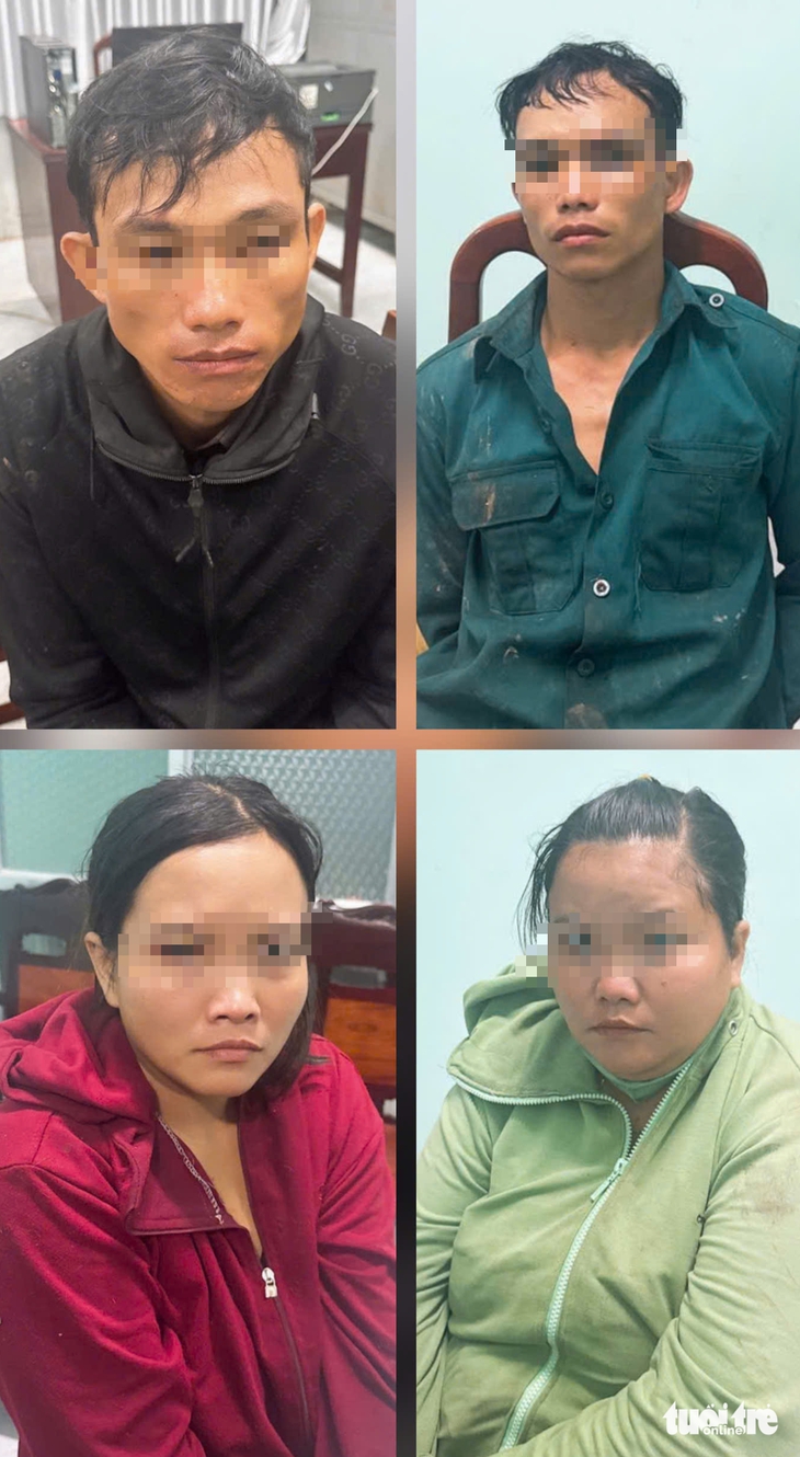 Bắt 4 người chuyên đi trộm trái khóm và vỏ lãi của người dân - Ảnh 1.