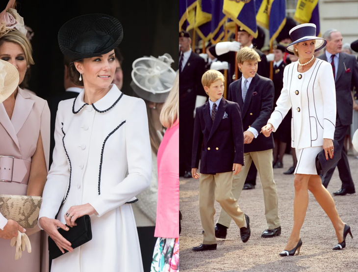 Kate Middleton tái hiện phong cách thời trang của Công nương Diana - Ảnh 9.