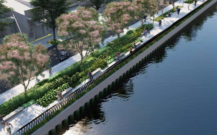 TP.HCM khởi công hai gói thầu cuối Rạch Xuyên Tâm, mở đường bờ kè nối bốn phường - Ảnh 7.