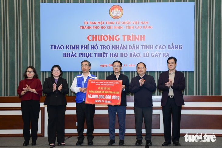TP.HCM hỗ trợ Cao Bằng 23 tỉ đồng khắc phục thiệt hại do bão, lũ - Ảnh 1.