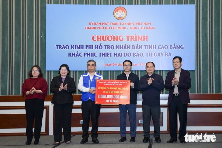 TP.HCM hỗ trợ Cao Bằng 23 tỉ đồng khắc phục thiệt hại do bão, lũ - Ảnh 4.