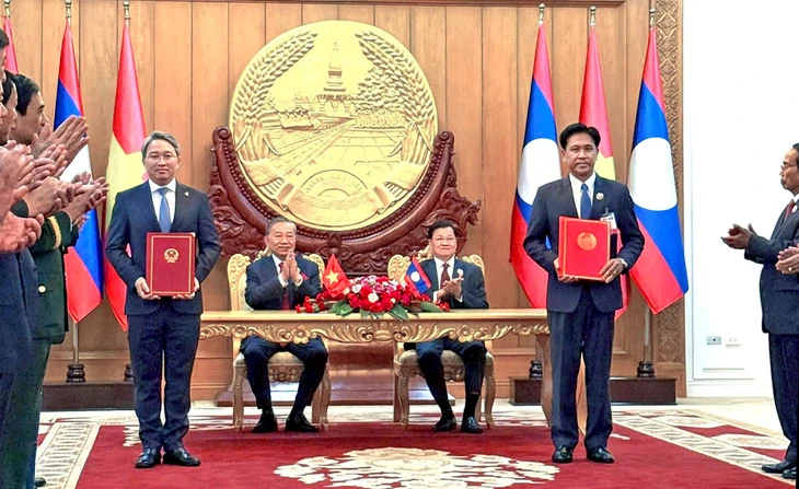 Đưa quan hệ hợp tác pháp luật, tư pháp Việt Nam - Lào sang giai đoạn mới - Ảnh 1.