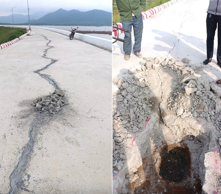 Vụ hồ thủy lợi 85 triệu m³ ở Ninh Thuận vừa khánh thành vài tháng đã nứt, thấm: Công an vào cuộc - Ảnh 2. hồ thủy lợi - Ảnh 2.