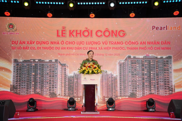 Khởi công dự án xây dựng nhà ở cho lực lượng vũ trang Công an nhân dân - Ảnh 2.