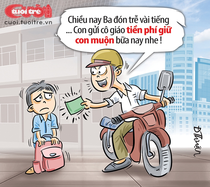 Phụ huynh 'lợi dụng' đón con trễ để đi nhậu? - Ảnh 1.