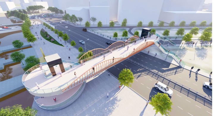 cầu đi bộ - Ảnh 2.