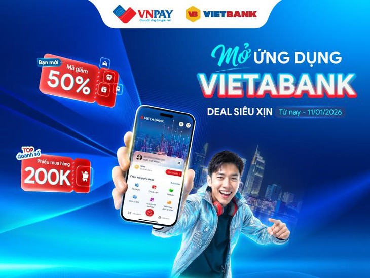 Dùng app VIETABANK: Tiện ích và hưởng ưu đãi 50% - Ảnh 2.