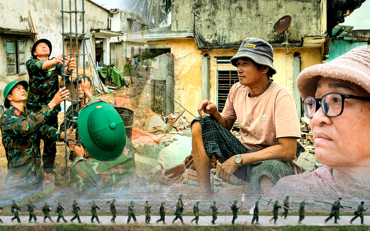 Thấy nhà vùng lũ mọc lên thần tốc, nhiều người hỏi 'bộ đội mà xây đẹp quá vậy?' - Ảnh 7.