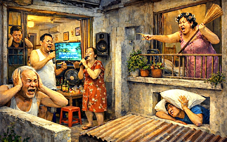Bị karaoke làm phiền: 'Bỏ nhà ra quán cà phê lánh nạn vì điếc tai' - Ảnh 2.