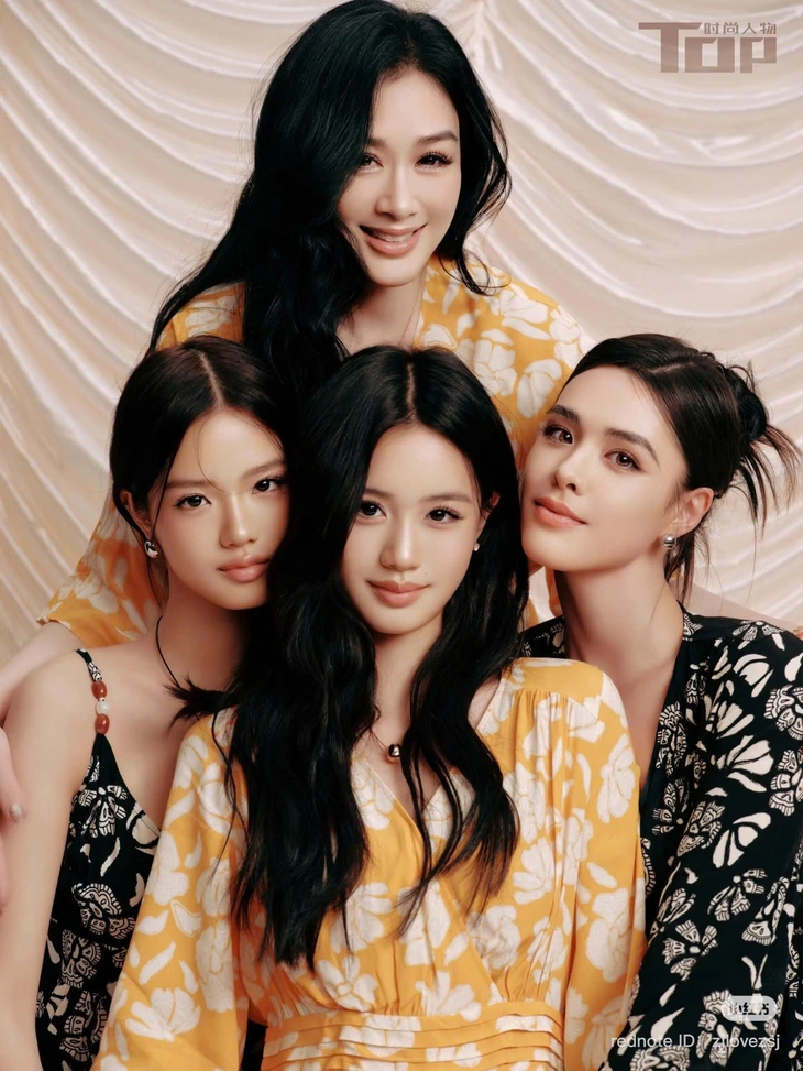 Mỹ nhân gốc Việt Chung Lệ Đề và 3 con gái: Ai nấy đều xinh đẹp như hoa, trông chẳng khác chị em - Ảnh 6.