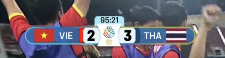 Thái Lan ghi nhầm tỉ số, tưởng đội nhà ghi bàn dẫn trước U22 Việt Nam 3-2 - Ảnh 1.