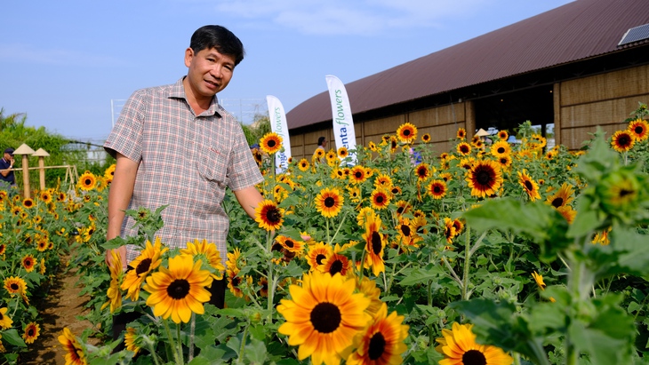 Ngắm thảm hoa được trồng từ 2.000 giống khác nhau ở làng hoa Sa Đéc - Ảnh 1. làng hoa Sa Đéc - Ảnh 2.