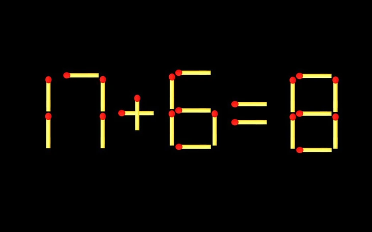 Thử tài IQ: Di chuyển một que diêm để 5+16=8 thành phép tính đúng - Ảnh 7.