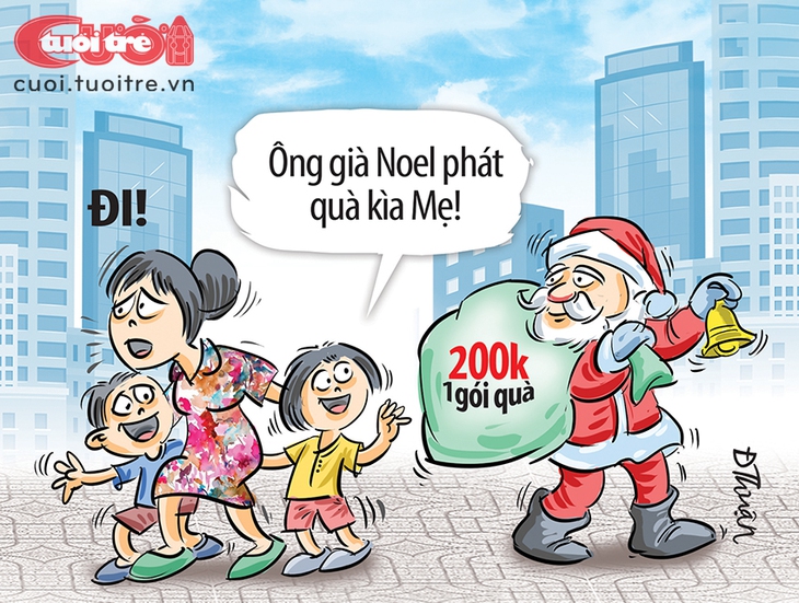 Khi lũ con nít đụng phải 'ông già Noel dịch vụ' - Ảnh 1.