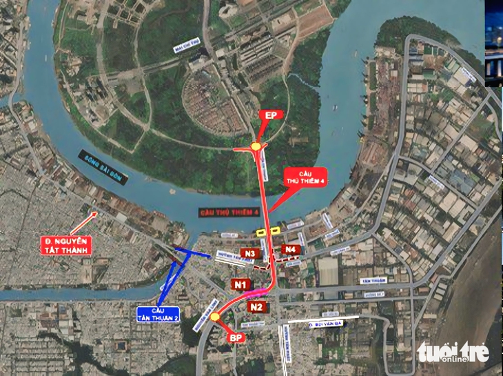 Cầu Thủ Thiêm 4 hơn 5.000 tỉ đồng được trình chủ trương đầu tư, khởi công quý 4-2026 - Ảnh 2.