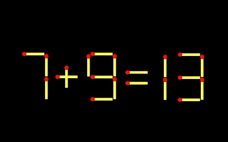 Thử tài IQ: Di chuyển một que diêm để 3+13=18 thành phép tính đúng - Ảnh 7.