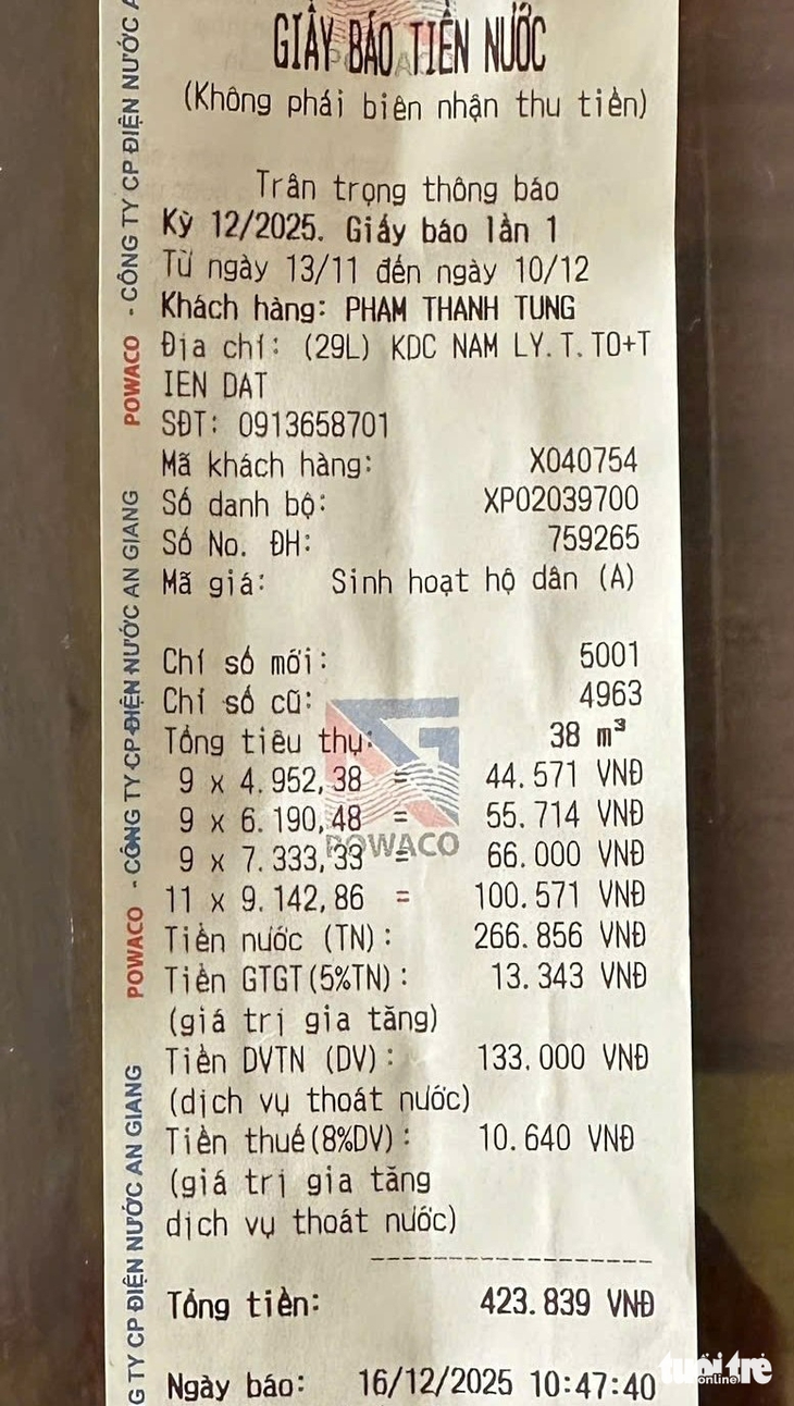 Vì sao người dân Long Xuyên phản ứng thu dịch vụ thoát nước thải? - Ảnh 2.