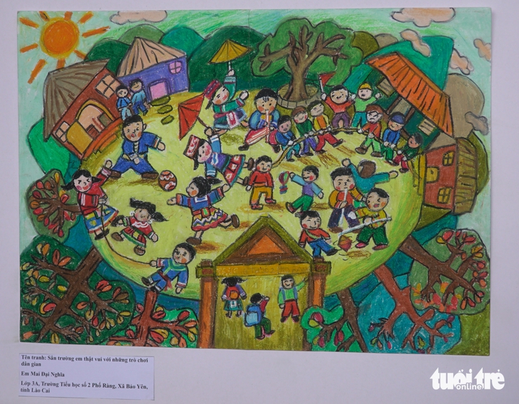 Hơn 100.000 bức tranh vẽ ngôi trường mơ ước của em - Ảnh 2.