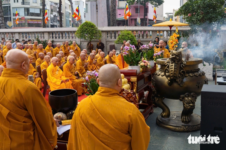 An vị vĩnh viễn xá lợi trái tim Bồ tát Thích Quảng Đức tại Việt Nam Quốc Tự - Ảnh 1. Thích Quảng Đức - Ảnh 1.