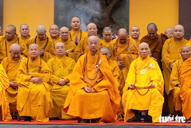 An vị vĩnh viễn xá lợi trái tim Bồ tát Thích Quảng Đức tại Việt Nam Quốc Tự - Ảnh 3. Thích Quảng Đức - Ảnh 2.