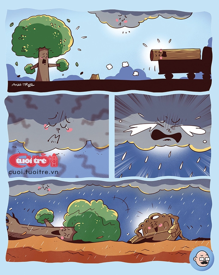 Trận lũ đưa cặp đôi cây rừng gặp lại nhau sau 10 năm xa cách - Ảnh 1.