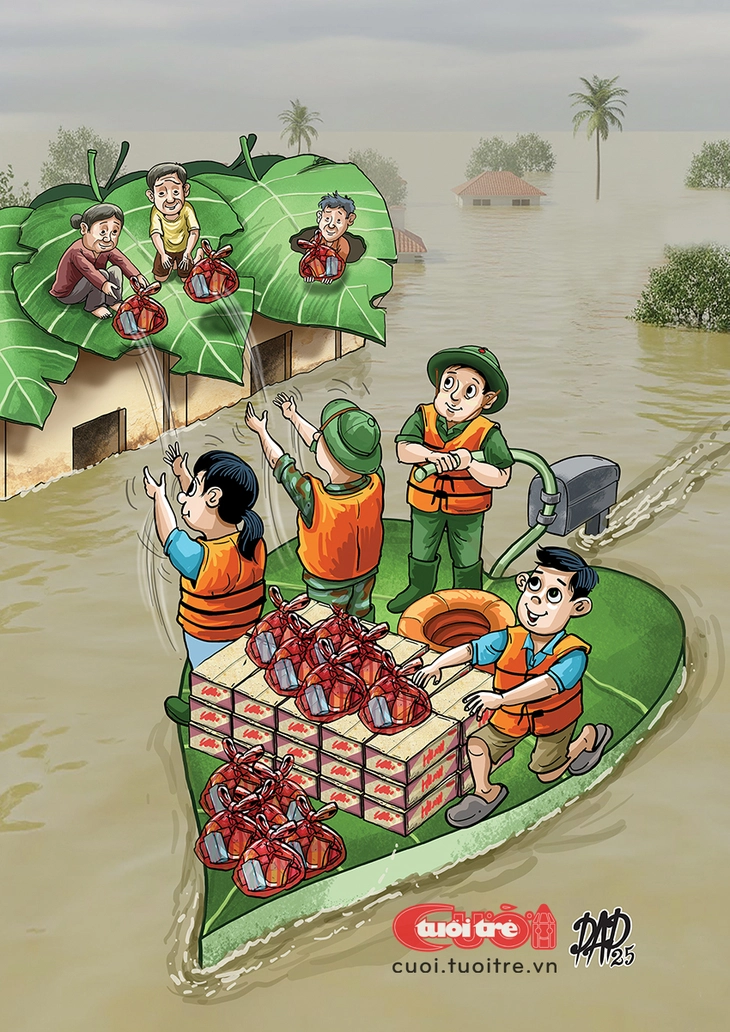 Bức tranh tả thực 'Lá lành đùm lá rách' - Ảnh 1.