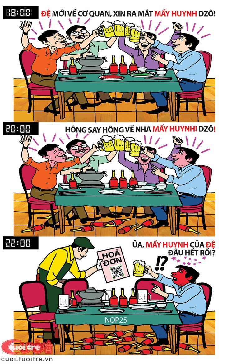 Văn hóa nhậu: Màn ra mắt 'không say không về' - Ảnh 1.