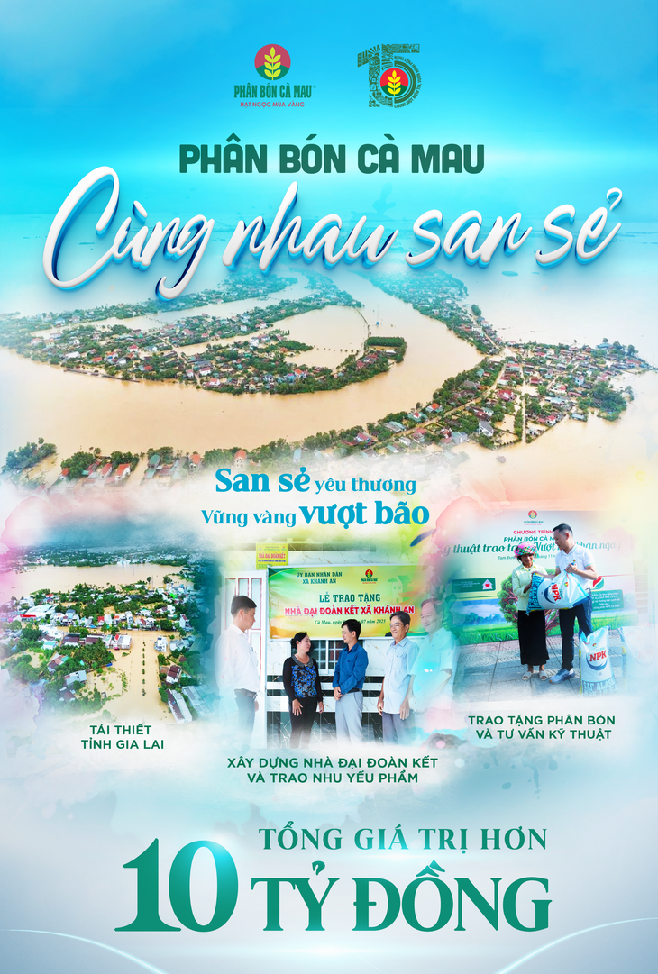 Phân Bón Cà Mau: San sẻ với đồng bào chịu thiệt hại bởi bão lũ - Ảnh 2.