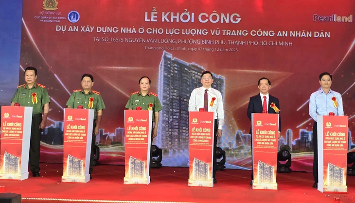 TP.HCM: Khởi công dự án nhà ở xã hội cho lực lượng công an tại phường Bình Phú - Ảnh 1.