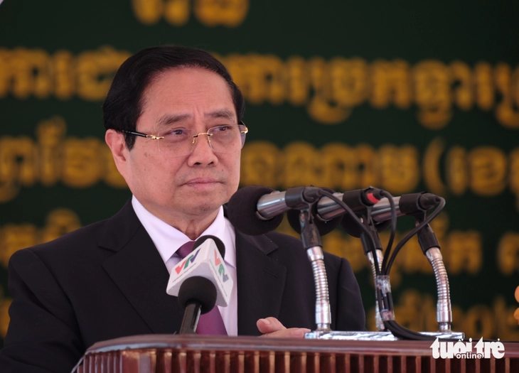 Thủ tướng Việt Nam và Thủ tướng Campuchia dự khai trương cặp cửa khẩu quốc tế Tân Nam - Meun Chey - Ảnh 4.