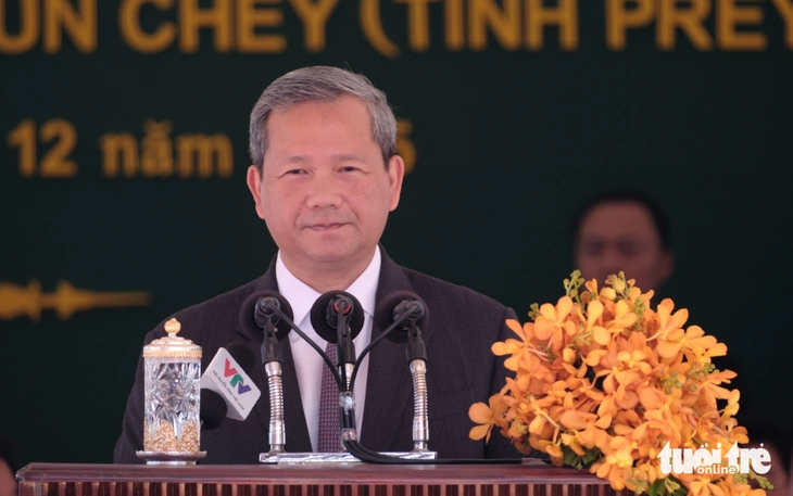 Thủ tướng Việt Nam và Thủ tướng Campuchia dự khai trương cặp cửa khẩu quốc tế Tân Nam - Meun Chey - Ảnh 5.