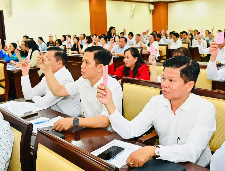 TP.HCM: Hiệp thương lần thứ nhất về người được giới thiệu ứng cử ĐBQH khóa XVI - Ảnh 4. TP.HCM: Hiệp thương lần thứ nhất về người được giới thiệu ứng cử ĐBQH khóa XVI - Ảnh 4.